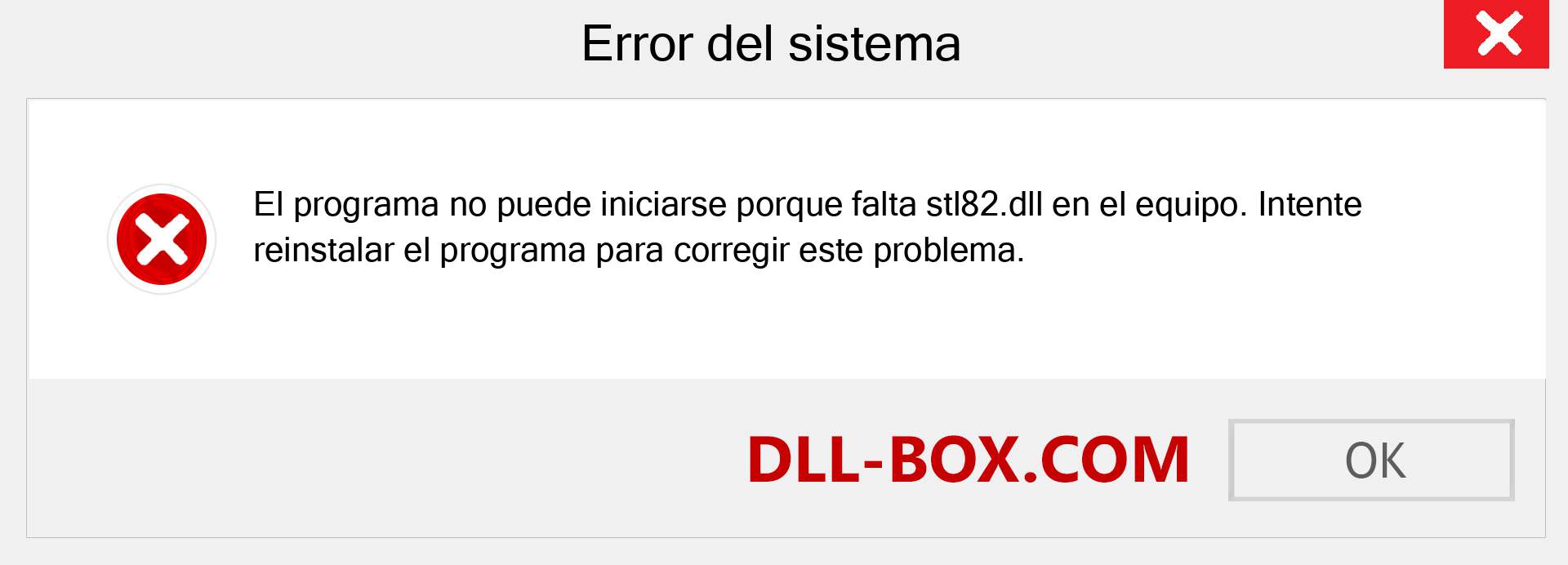 ¿Falta el archivo stl82.dll ?. Descargar para Windows 7, 8, 10 - Corregir stl82 dll Missing Error en Windows, fotos, imágenes